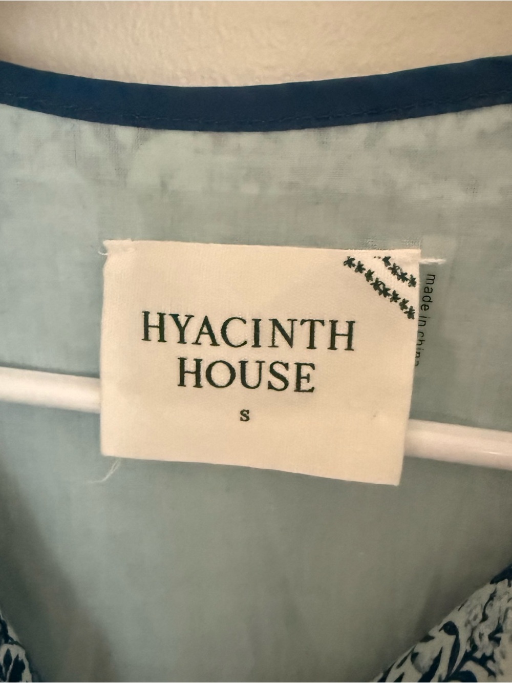 HYACINTH HOUSE Tuckernuck Rosaleigh Blue Floral Mini Dress - Picture 9 of 9